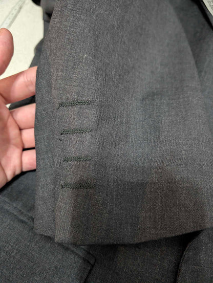 Élégant costumes croisé gris en laine froide