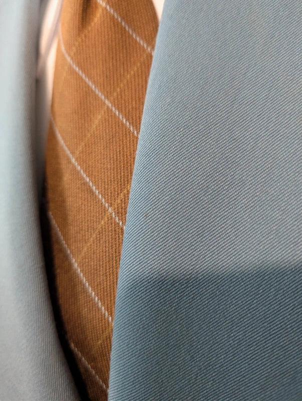 Elegante hellblaue Wolljacke