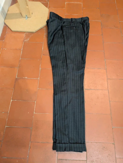 Elegant pinstripe wool suit