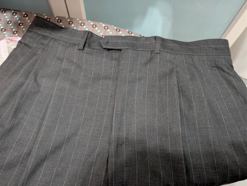 Dazzling wool pinstripe suit