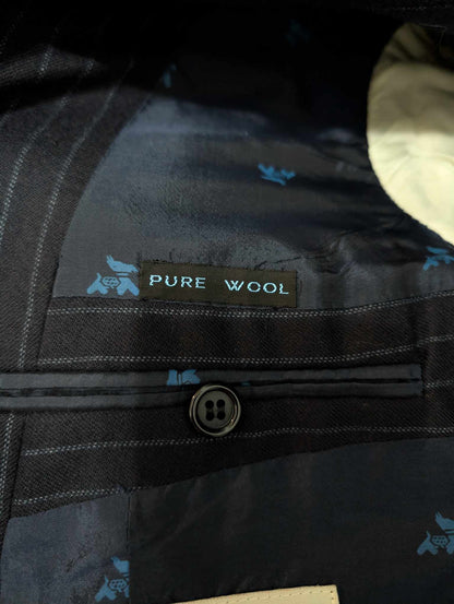Fantastique costume pinstripe en flanelle lourde