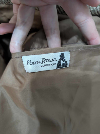 Rarissime veste de couleur beige en donegal tweed