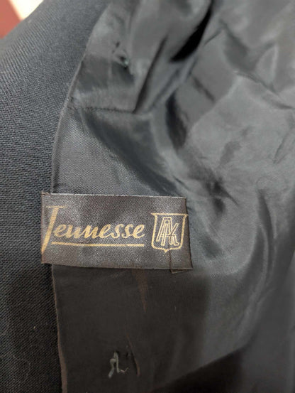 Mignon manteau croisé noir femme