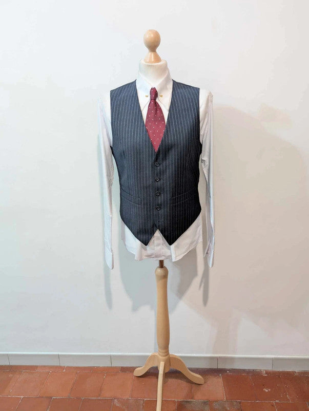 Fabuleux costume 3 pièces pinstripe en laine
