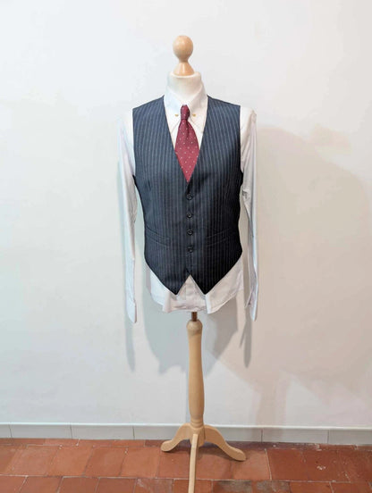 Fabuleux costume 3 pièces pinstripe en laine