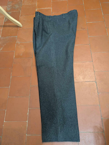 Dangereux costume 3 pièces pinstripe en flanelle lourde