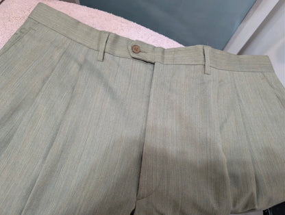 Fabuleux costumes croisé vert en laine