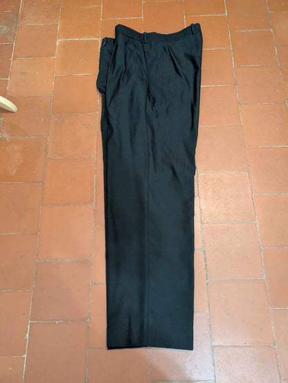 Sublime costume croisé noir a rayures
