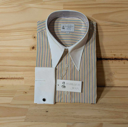 Chemise Winchester à rayures col en pointe