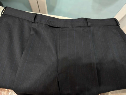 Fabuleux costume croisé pinstripe en laine