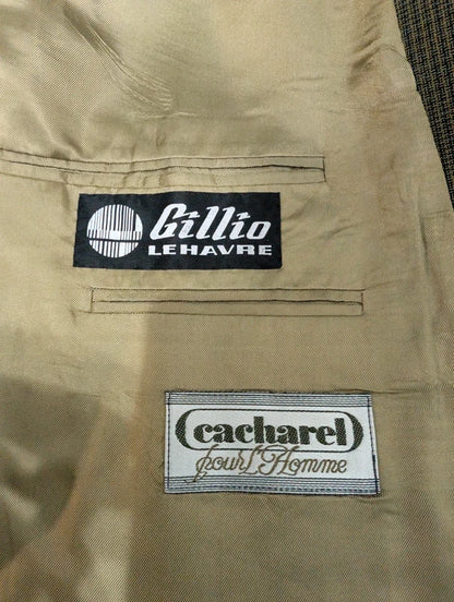 Prächtiger, zweireihiger grüner Wollanzug