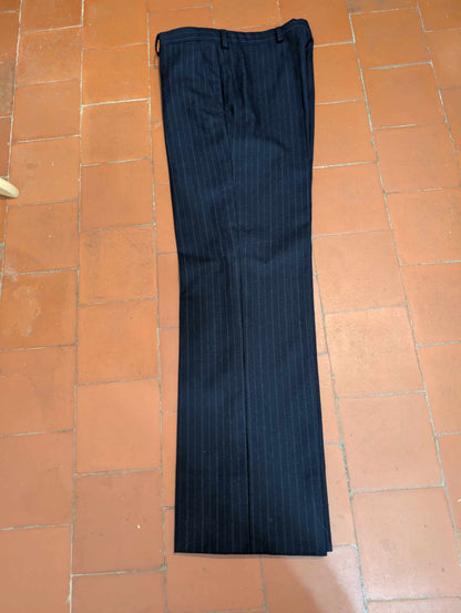 Terrifiant costume croisé chalkstripe en flanelle lourde