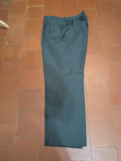 Classique costume croisé gris en laine