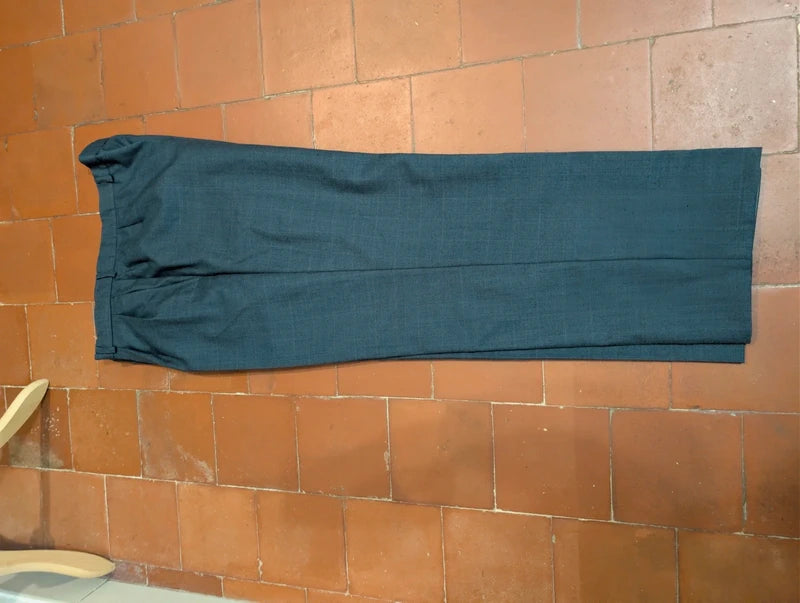 Giant double-breasted wool suit