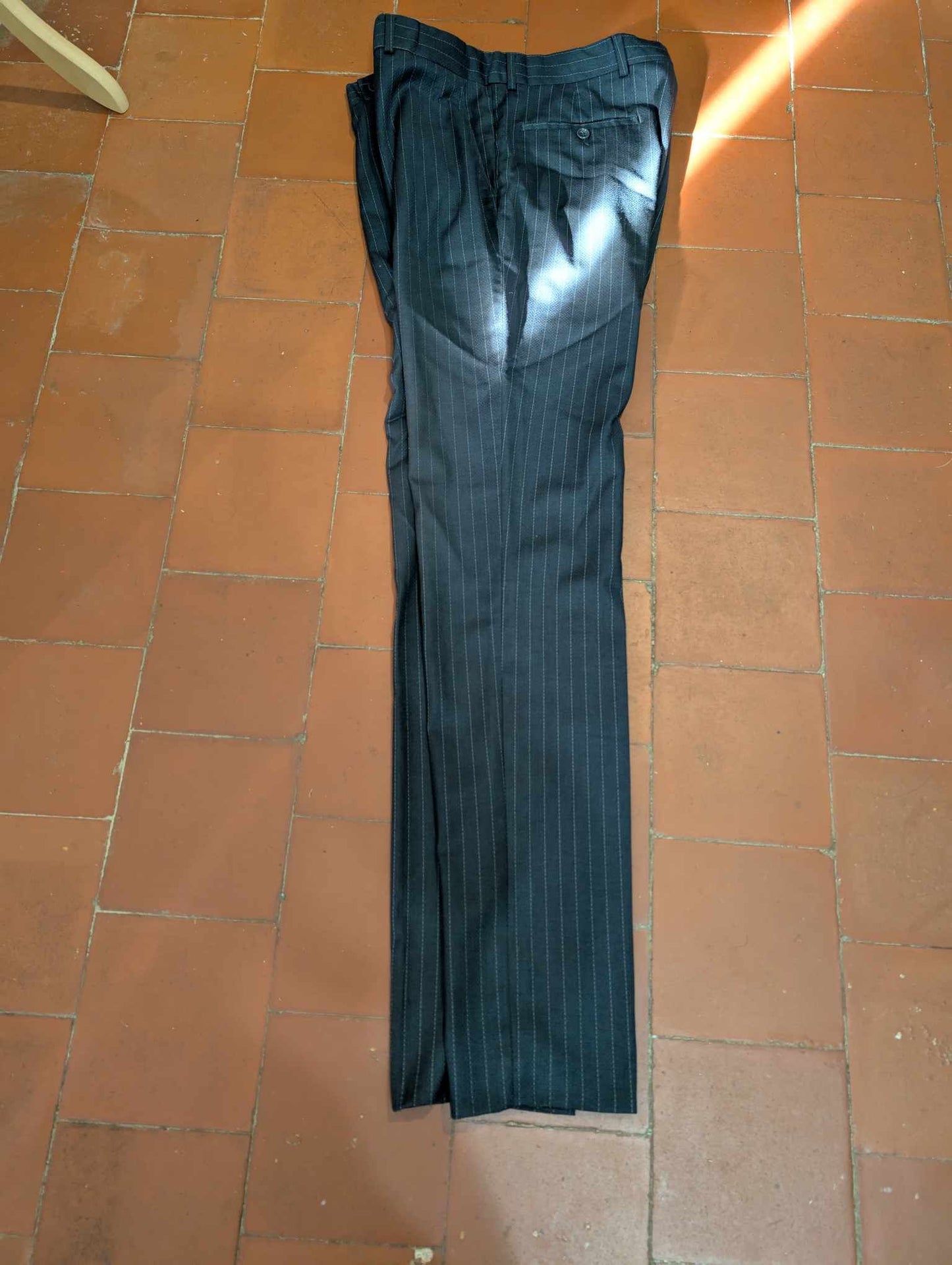 Classique costume croisé a rayure