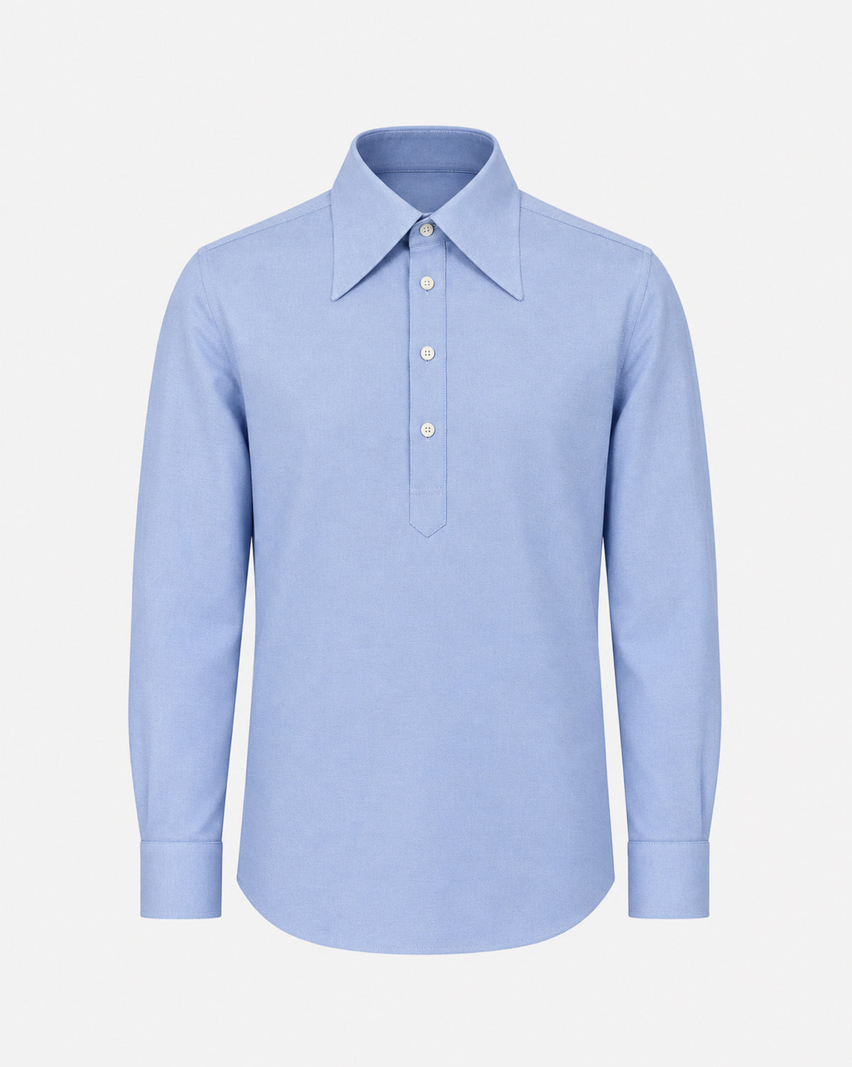 Chemise popover Oxford bleue