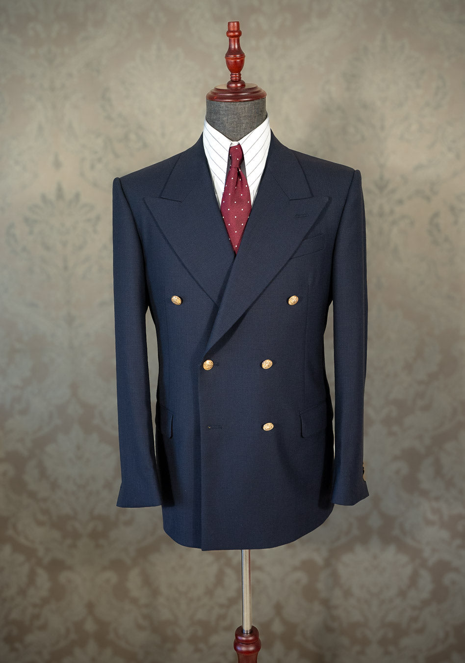 [PRE-ORDER] Double-breasted Navy cold wool jacket