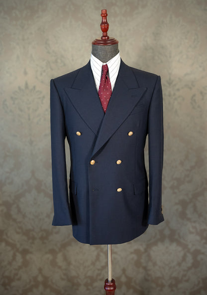 [PRE-ORDER] Double-breasted Navy cold wool jacket