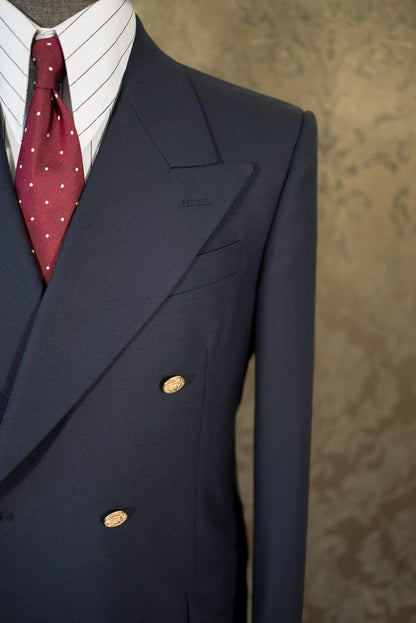 [PRE-ORDER] Double-breasted Navy cold wool jacket
