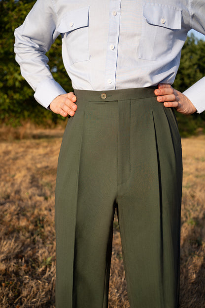 [PRE ORDER] Green Cold Wool Trouser 290GR