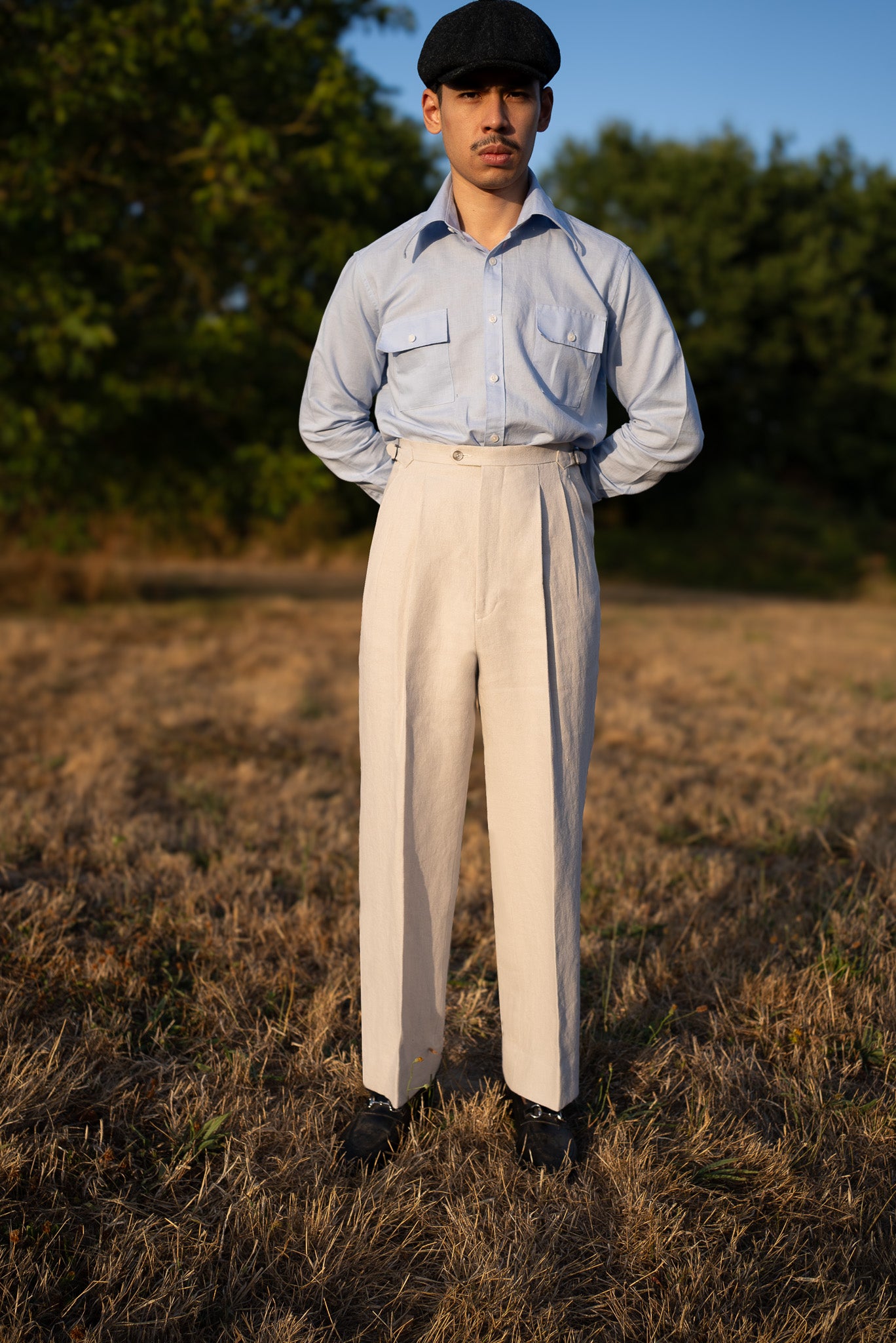 [PRE ORDER] Light Grey Linen Trouser 520GR