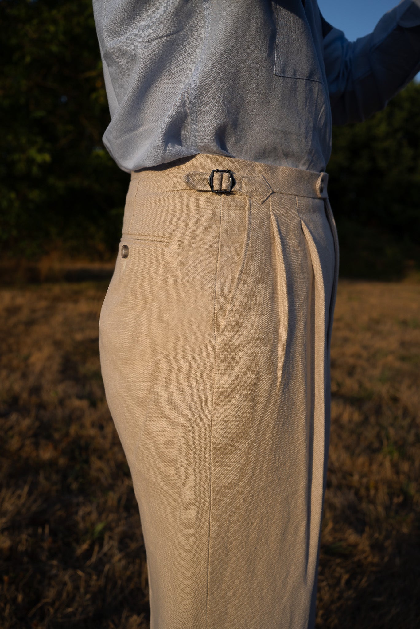 [PRE ORDER] Beige Linen Trouser 340GR