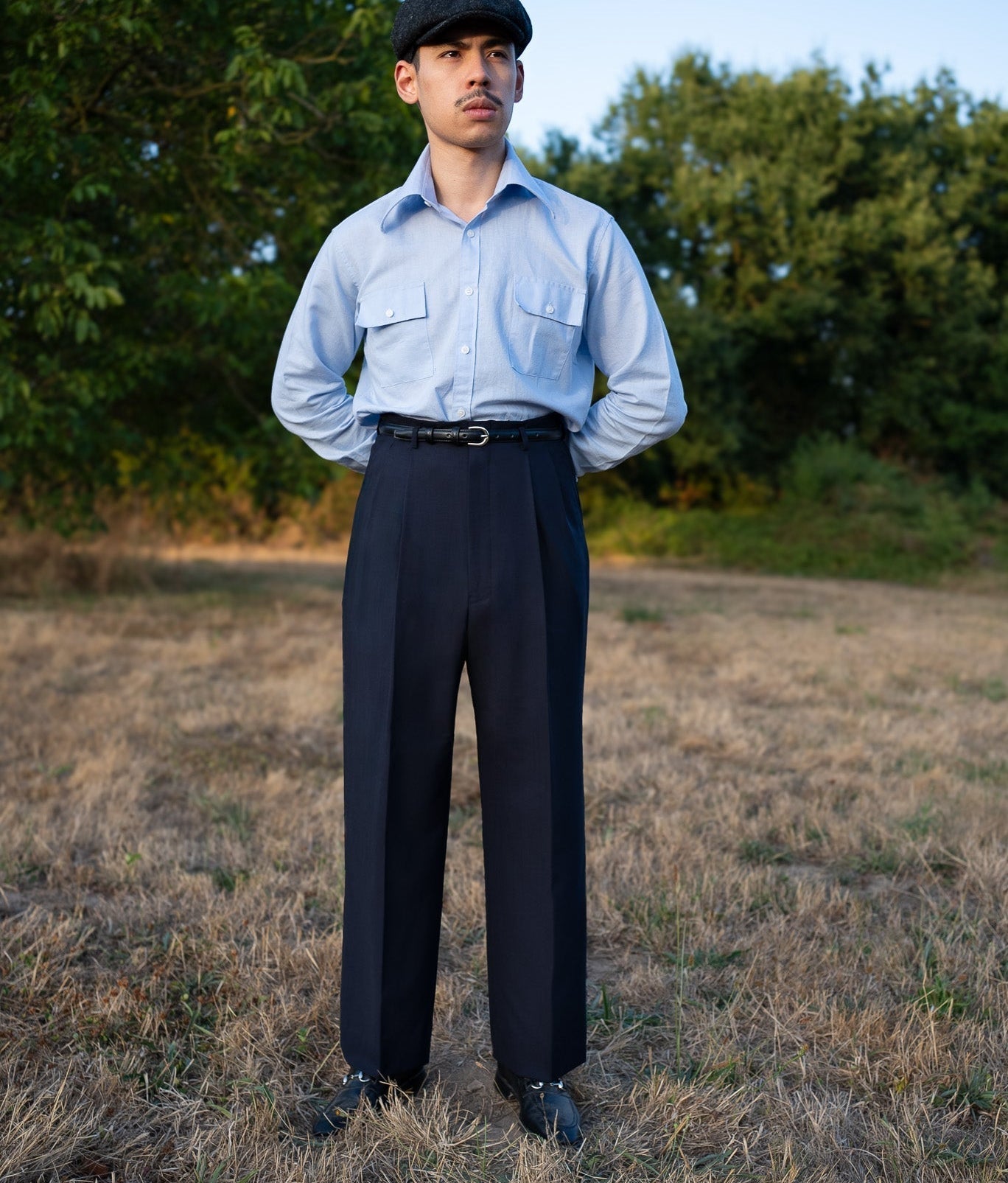 [PRE ORDER] Navy Cold Wool Trouser 290GR