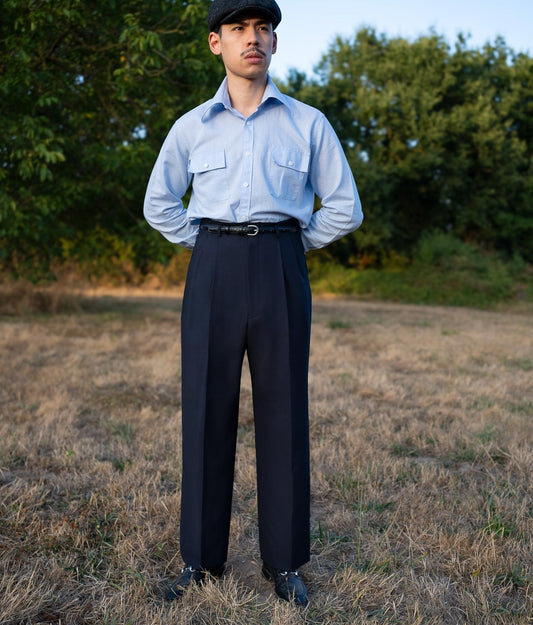 [PRE ORDER] Navy Cold Wool Trouser 290GR