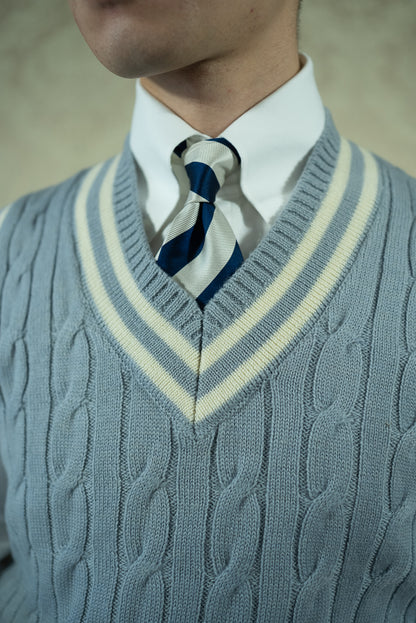 Blue cricket sweater
