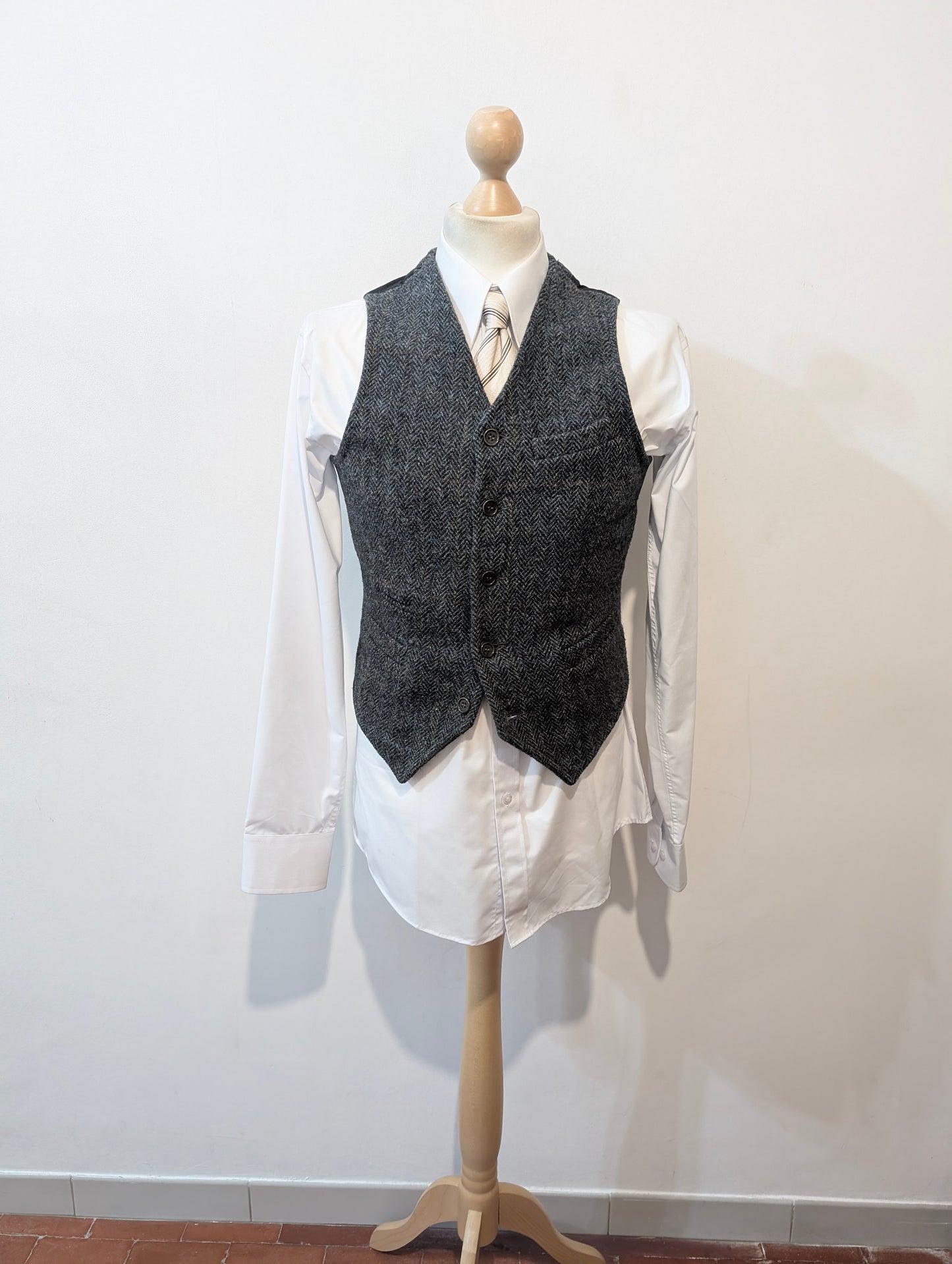Gilet en tweed Harris tweed