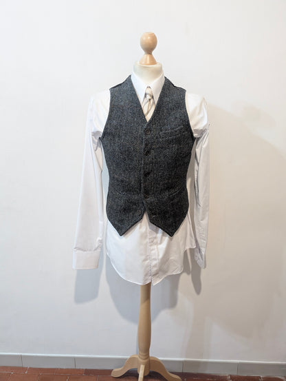 Gilet en tweed Harris tweed