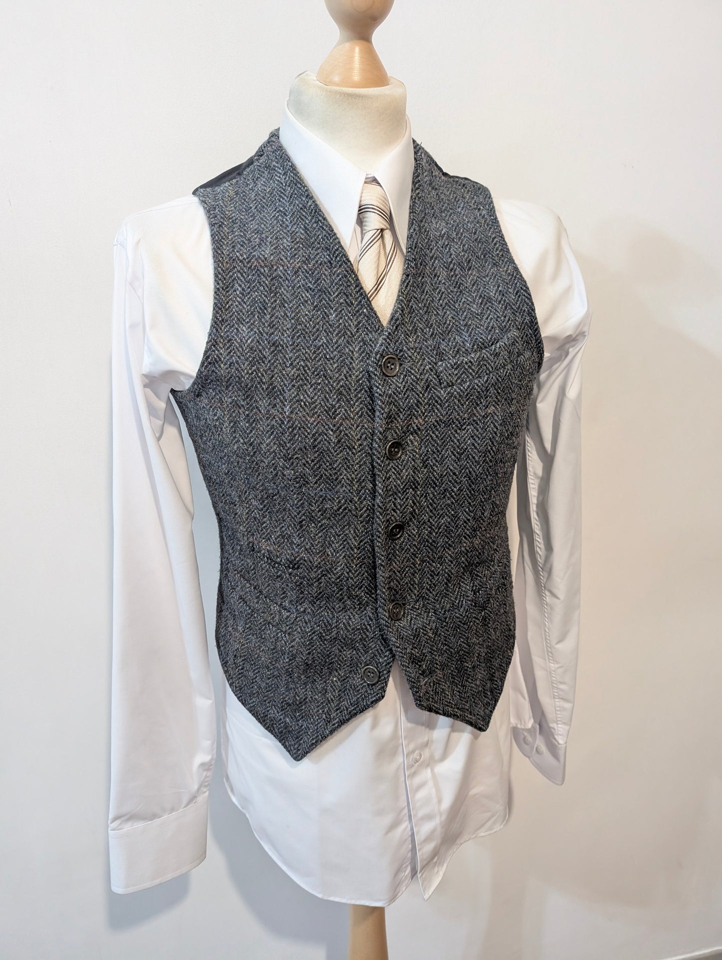 Gilet en tweed Harris tweed