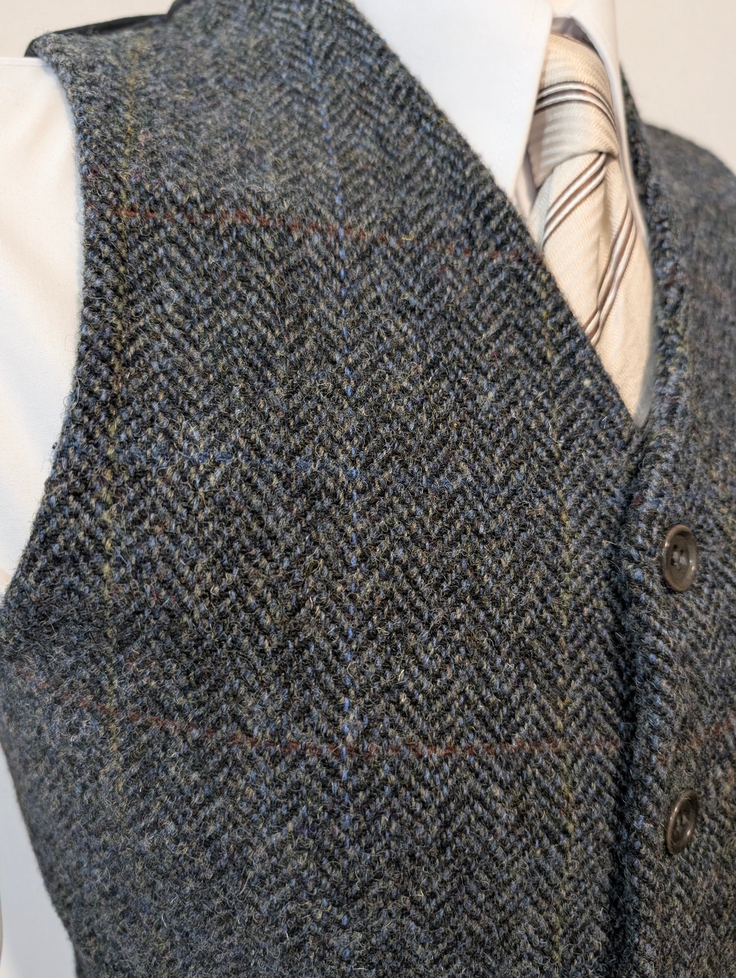 Gilet en tweed Harris tweed