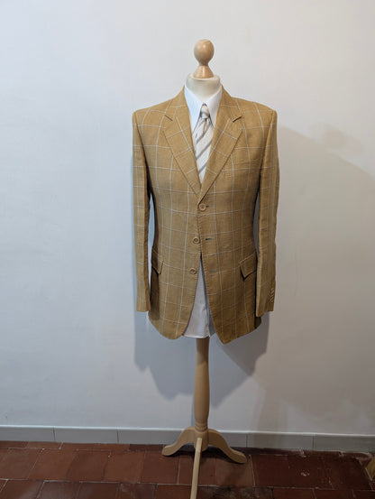 Veste a carreaux en lin