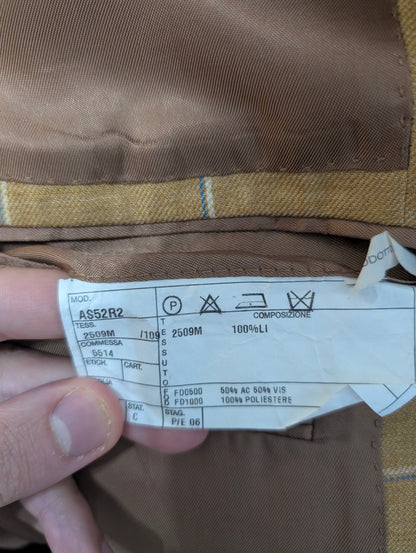 Veste a carreaux en lin