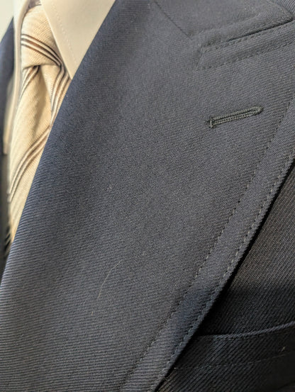 Full canvas Veste croisé bleu marine