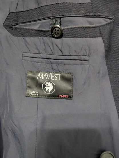 Full canvas Veste croisé bleu marine