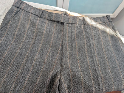 Costume gris à rayure