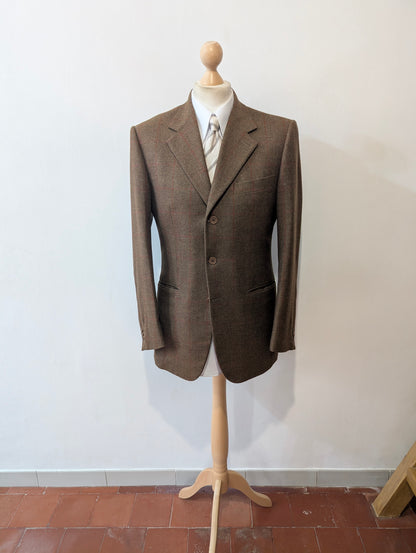 Veste à carreaux en laine cachemire