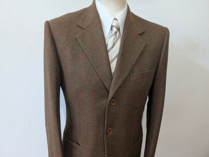 Veste à carreaux en laine cachemire