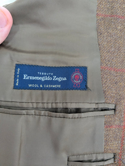 Veste à carreaux en laine cachemire