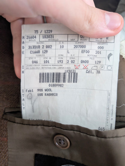Veste à carreaux en laine cachemire