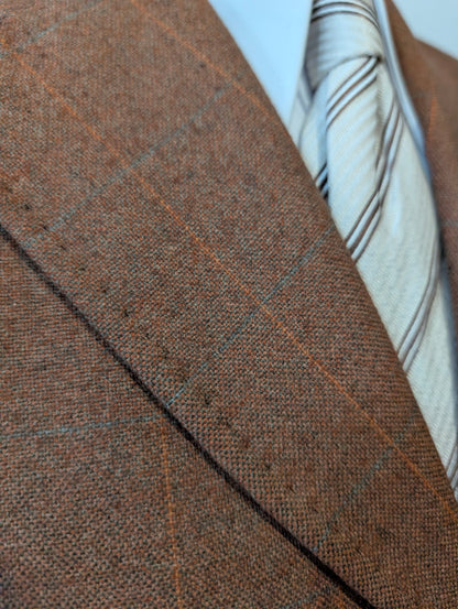 Veste marron en laine soie et cachemire