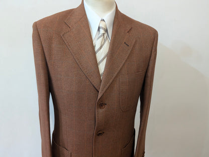 Veste marron en laine soie et cachemire