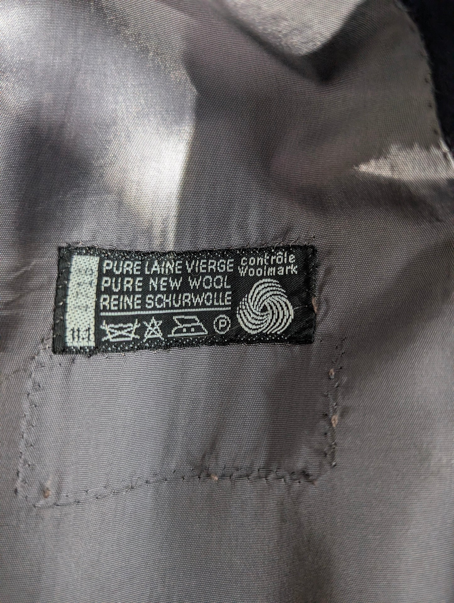 Veste croisé bleu marine en laine