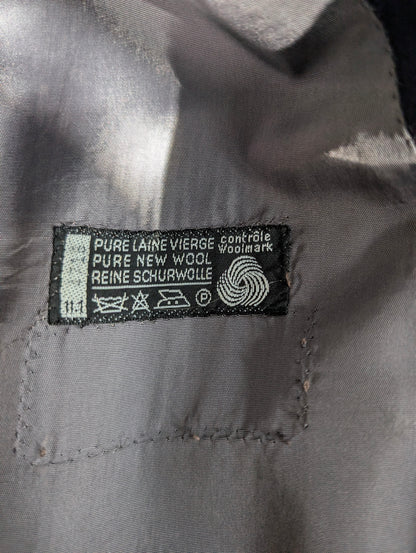 Veste croisé bleu marine en laine