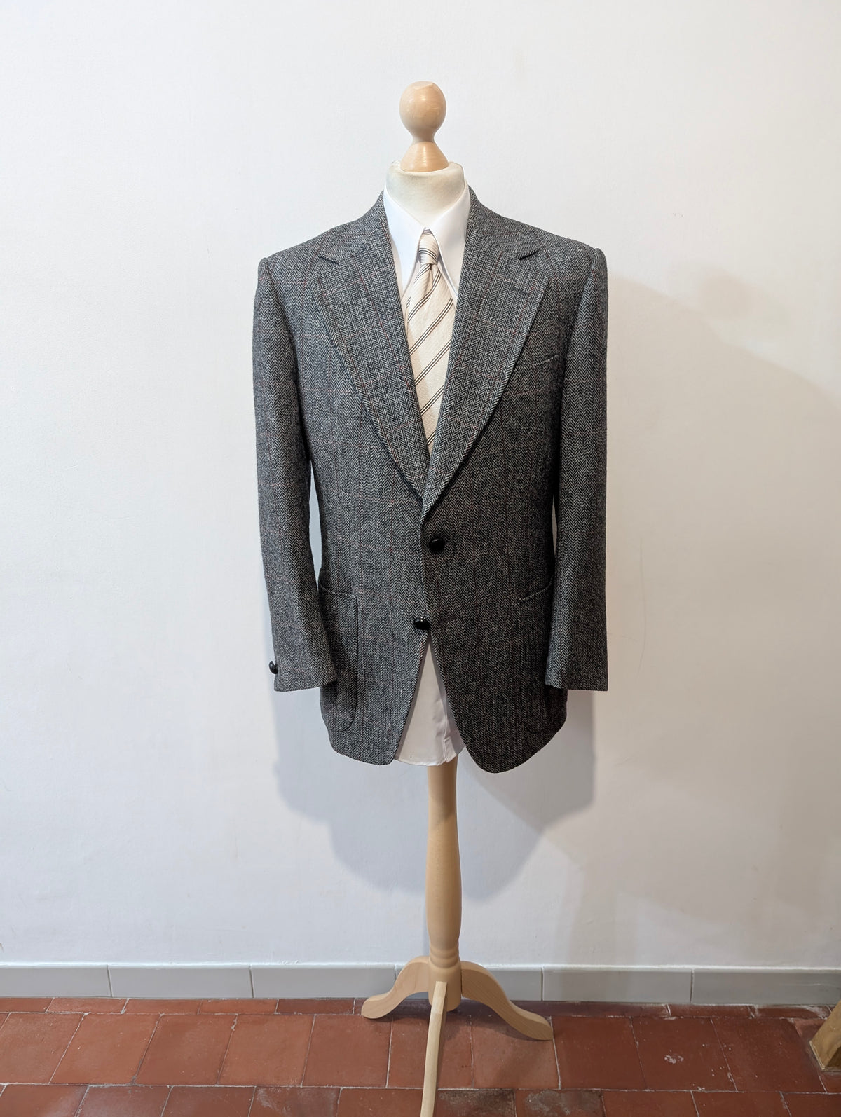 Veste grise en tweed