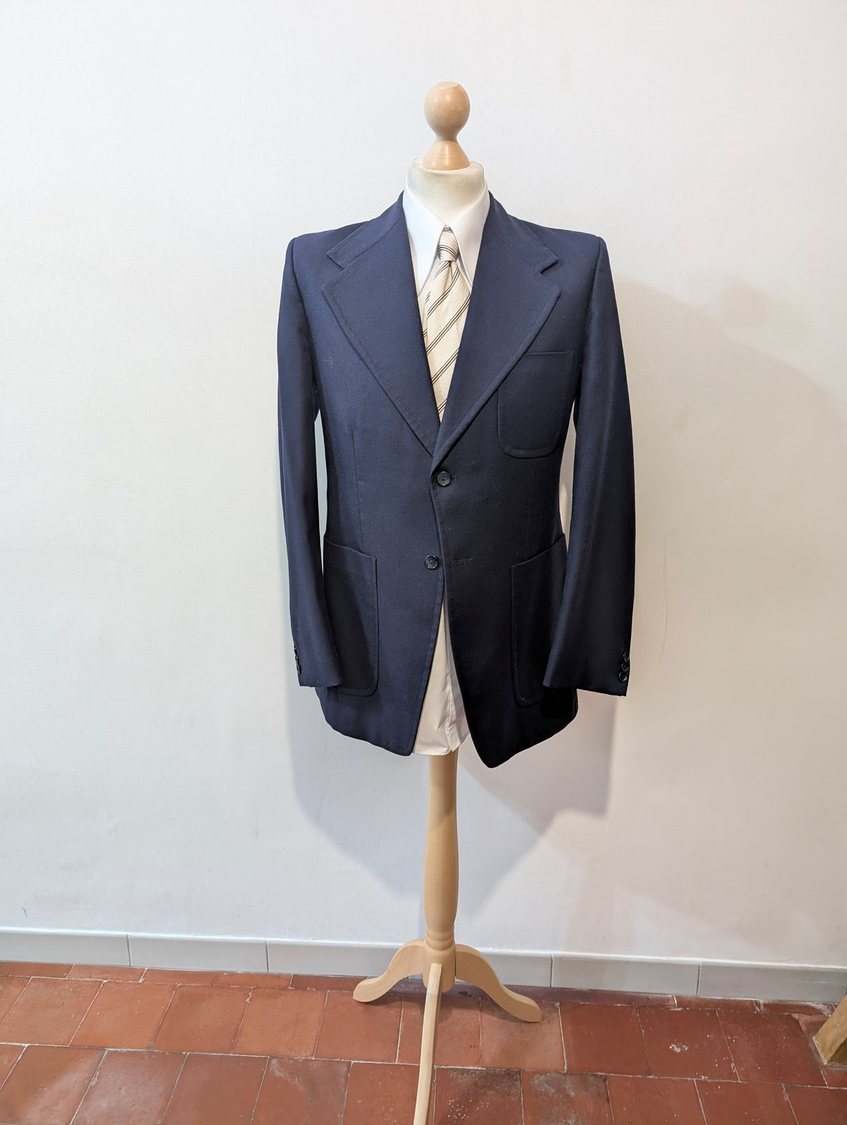 Veste bleu marine en laine