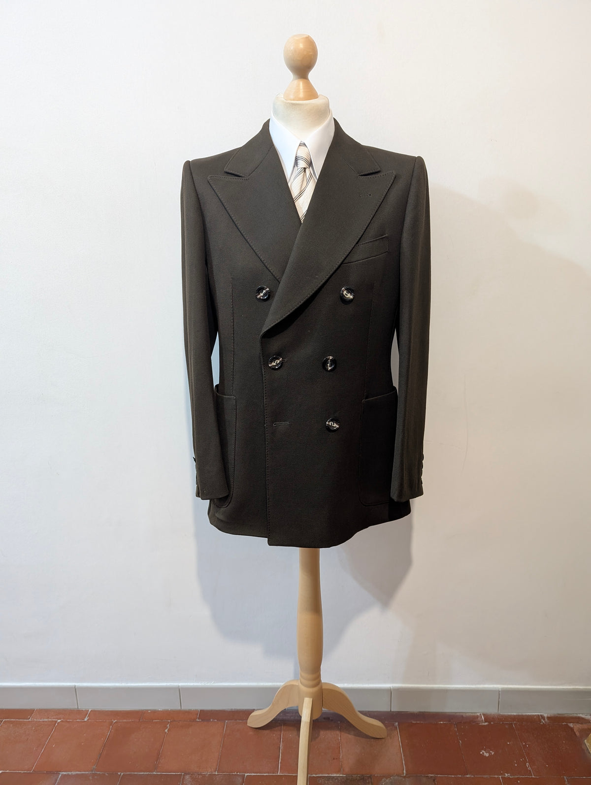 Veste marron veste croisé marron en laine