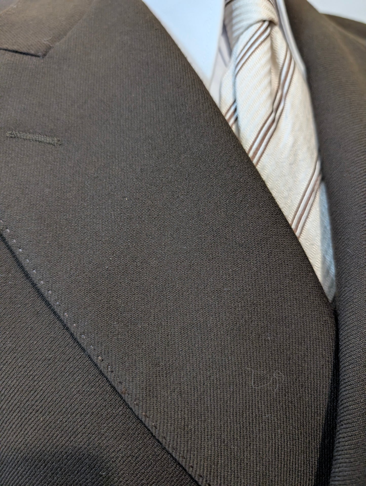 Veste croisé marron en laine